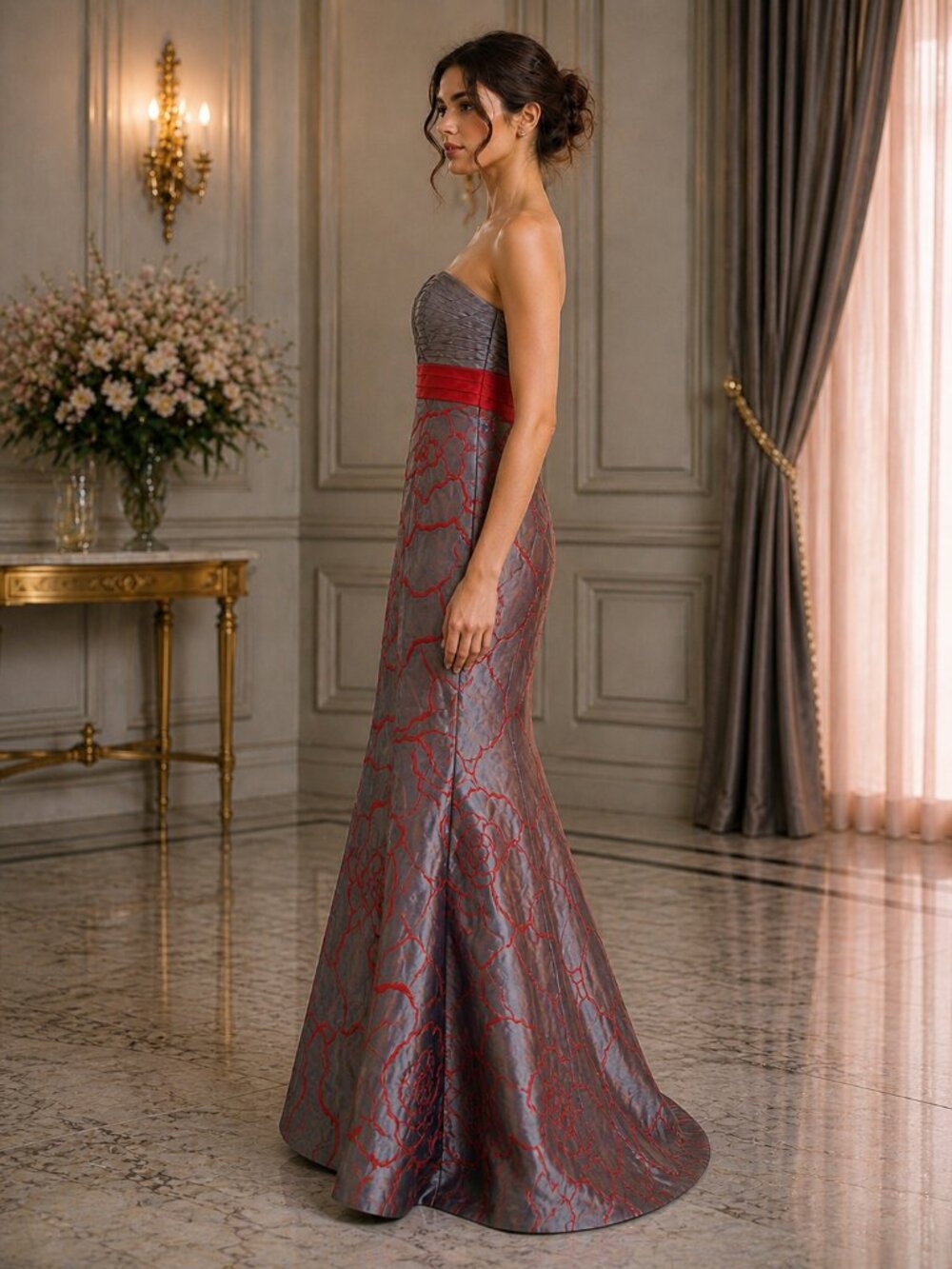 Sonia Pena Elegant Mermaid Gown - Picture 7 of 9